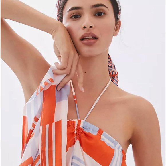 Faithfull the Brand | Asturias Geo Print Halter Maxi Dress | NWT - Picture 8 of 9